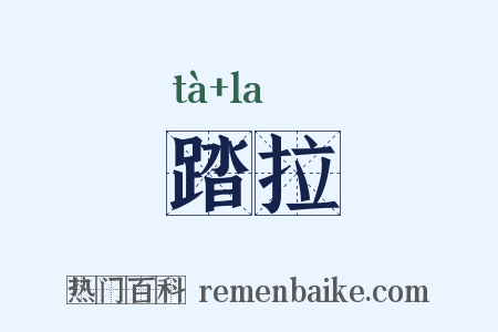 踏拉是什么意思的图片